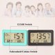 thumbnail image 4 of Mini reloj Digital de temperatura y humedad, termómetro de mesa portátil, higrómetro, 12/24H, funciona con batería, LED, 4 of 4