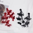 thumbnail image 4 of 1 Par de Pendientes de Moda para Mujer con Borla Hecha para Las Ocasiones rojo, 4 of 8