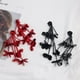 thumbnail image 4 of 1 Par de Pendientes de Moda para Mujer con Borla Hecha para Las Ocasiones rojo, 4 of 8