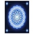 thumbnail image 2 of Design Art - Fleur Fractale Abstraite sur Fond Bleu, 2 of 4