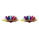 thumbnail image 3 of Tocado de plumas elegante Bewildely 2Conjunto Multicolor 50x23 cm, 3 of 6