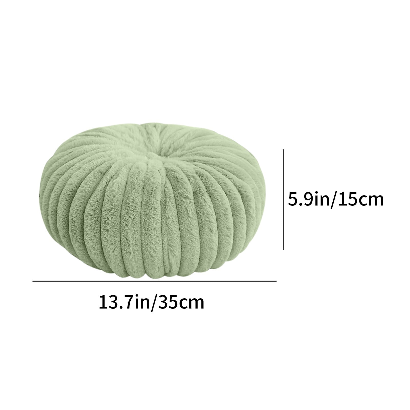 Hvmvliv 13.77x13.77x5.9in Throw Pillow for Couch Pumpkin Cushion Sofa Decorative Cushion Pumpkin Sofa Pillow Lazy Person Pillow Living Room Pillow Tatami Green