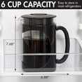 Primula Burke Large Cold Brew Coffee Maker Machine, 1.6 Quarts, with