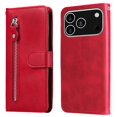 thumbnail image 2 of Estuche de Cuero PU con Cierre para iPhone 17 Pro , Funda Protectora con Billetera y Correa, 2 of 5