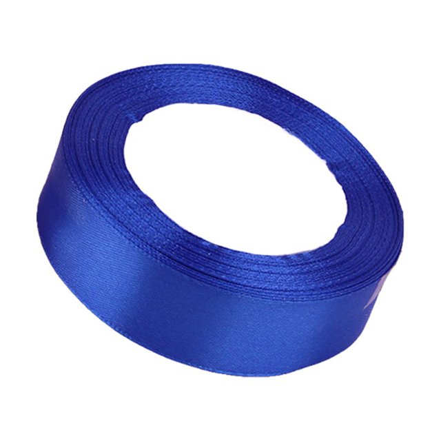 ZheElen Gift Wrap Ribbon Wedding Clothes Making Supply Multi-color DIY Craft Accessories Festival Fabric Polyester Ribbons Box Ornaments Royal-blue 40
