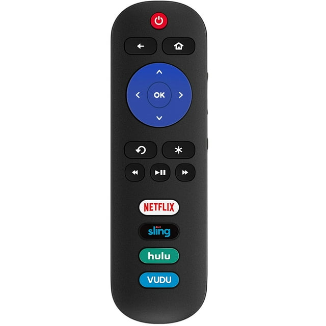Nuevo mando a distancia universal de repuesto compatible con TCL Roku TV, Hisense Roku TV, Onn Roku TV, Insignia Roku TV, apto para Sharp/Element/Westinghouse/Philips/JVC/RCA/Hitachi y apto para Sanyo