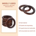 thumbnail image 3 of Unique Bargains 10Pack 50mm Natural Wood Rings, 8mm Thick Solid Wooden Circles for DIY Crafts, 3 of 6