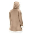thumbnail image 5 of Unisex Casual and Fashionable Plush Collar Hooded Long Sleeved Solid Color Jacket, Gender-Neutral Design for Everyday Comfort,Beige,M, 5 of 5