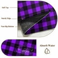 thumbnail image 2 of Black Purple Plaid Kitchen Runner Rug 2x6 Washable Runners for Hallway Non Slip Farmhouse Simple Buffalo Checked Large Area Rug Indoor Floor Carpet for Bathroom Laundry Entryway Bedroom Living Room, 2 of 8