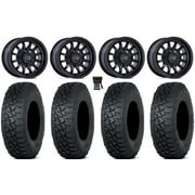 Black Rhino Rapid 15" Wheels Bk 35" Tenacity XNR Tires Kawasaki Teryx Mule