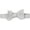 Silver, variant on Carrot and Gibbs Men's Purple / Silver Silk Micro Paisley Button Bow Tie - One Size