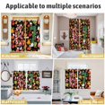 thumbnail image 5 of Merry Christmas Kitchen Curtains Window Panels, Winter Xmas Stockings Gifts Bells Cartoon Insulated Window Treatment Curtain, Grommet Curtains for Bedroom/Living Room/Bathroom, 2 Piece 52"Wx84"L, 5 of 8