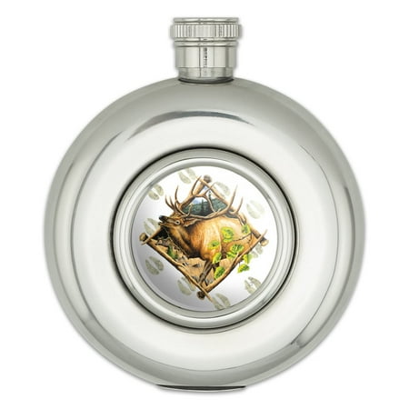 

Elk Diamond Round Stainless Steel 5oz Hip Drink Flask