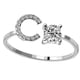 thumbnail image 4 of Jumpingount Anillo abierto con letra mayúscula de cobre, anillos de compromiso seguros portátiles, compras de fiesta, joyería decorativa, regalo Type1 NO1, 4 of 5