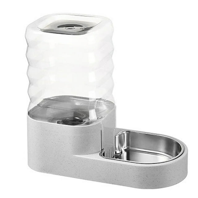 pitrice Dogs Water With Carbon Filter 4L Dog Water Quantitative Water Output - diameter Drinking Water - for Home Pets grey