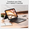 thumbnail image 2 of HOU Rotatable Keyboard Case for iPad Air 11 (M3/M2 2025), Magnetic Detachable Case with Keyboard for iPad Pro 11 (4th/3rd/2nd/1st Gen) and iPad Air (6th/5th/4th Gen) wit, 2 of 9