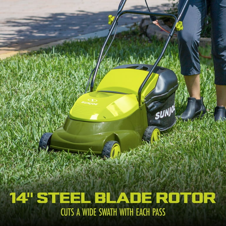 Sun Joe 14 in. 12 Amp Electric Walk Behind Push Lawn Mower, Black Sun Joe 14 in. 12 Amp Electric Walk Behind Push Lawn Mower, Black