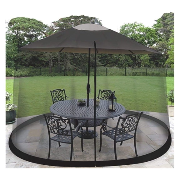 Garden Creations JB5678 Outdoor 9-Foot Umbrella Table Screen, Black by Garden Creations