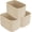Oatmeal, variant on 3 Pack Cotton Rope Woven Storage Basket Bins Rectangle Decorative Organizer for Nursery Clothes Toys Books Towels 15x10x9.3 Inch