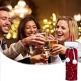 thumbnail image 5 of RXMEKW Christmas Wine Sleeves Bottle,Velvet Sequin Dress Up, 5 of 6