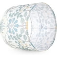 thumbnail image 5 of GOSO 1pcs Medium Lampshade Polyester Fiber Printing Plants Drum Lamp Shade For TableLamp,Floor Lamps,Diy Pendant Light,Wall Hanging,Spider Fitter 13 "Top x 13" Bottom x 10 "Heigh,Assembly Required, 5 of 18