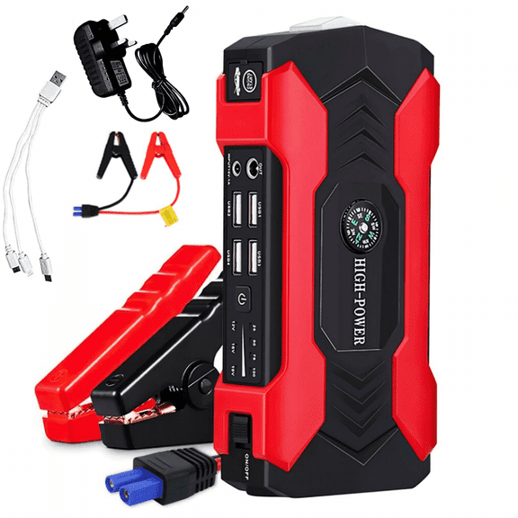 Car Jump Starter, 28000mAh 600A 12V Portable Charger Power Bank for Car Booster Battery with LED Flash Light