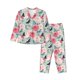 thumbnail image 1 of Fotbe Roses and Butterflies Conjunto de Pijama de Manga Larga para Mujer con Estampado, Ropa de Dormir de 2 Piezas, Conjunto de Casa Suave y Cómodo con Bolsillos-XX-Large, 1 of 7