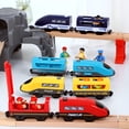 thumbnail image 6 of BESTSKY 2026 New Electric Train Toys for Toddlers - Railway Locomotive Compatible with Wooden Train Track | Battery Operated Powerful Magnetic Motorized Rail, Light Blue, 6 of 6