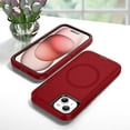 thumbnail image 5 of Designed for iPhone 15 Case, 3-in-1 Ultra Slim Protective Cover with Silicone+EVA+PC, Durable Shockproof Lightweight Magnetic Full Body Protection for iPhone 15, Red+Black, 5 of 8