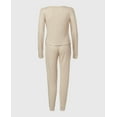 thumbnail image 2 of PJ Set with LS Logo Patch in Cozy Light Oatmeal, 2 of 3