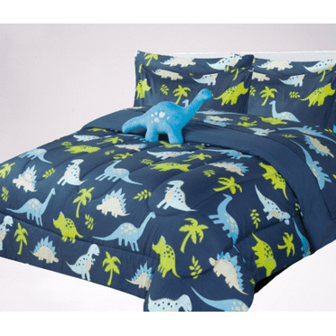 Kids Rule 5 Piece Gamer Glow in The Dark Bedding Set, Game Controllers ...