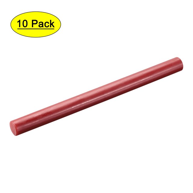 Unique Bargains Bâtons de Cire Ronds pour Cartes de Tampon de Cire Rouge Vin Clignotant 5 Pcs