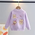 thumbnail image 4 of Zorckvet Baby Girl Clothes Knitted Sweater Crewneck Long Sleeve Tops Comfy Pullover Winter Clothes, 4 of 7