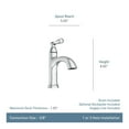 thumbnail image 6 of Moen 84945 Banbury Single Handle High Arc Bathroom Faucet, Chrome, 6 of 8