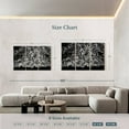 thumbnail image 4 of Elephant Stock Dark Ocean Waves Wall Art - Horizontal Multi Panel Canvas - Living Room Wall Decor - Beach Multi Panel - Black And White Decor - 74" x 48", 4 of 8