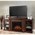 thumbnail image 2 of Bowery Hill Solid Wood Espresso Fireplace TV Stand Rectangular Adjustable 67" Unassembled, 2 of 21