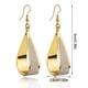 thumbnail image 3 of Sonducket 1 par de pendientes colgantes, accesorios de joyería con forma de gota de agua calados simples, suministro a juego de ropa clásica, gota de Ropa, zapatos y accesorios Miscelánea Oro Sonducket AP009640-01, 3 of 6