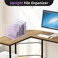 thumbnail image 5 of INTIGE File Organizer for Desk, 5-Section Mesh Desk Organizer, Vertical File Holder Desktop Organizer File Sorter, File Folder Holder for Office Supplies, 5 of 6