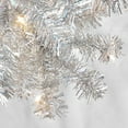 thumbnail image 6 of Best Choice Products 4ft Prelit Colored Christmas Tree, Artificial Tree Holiday Decor w/ LED Lights - Silver Tinsel, 6 of 9