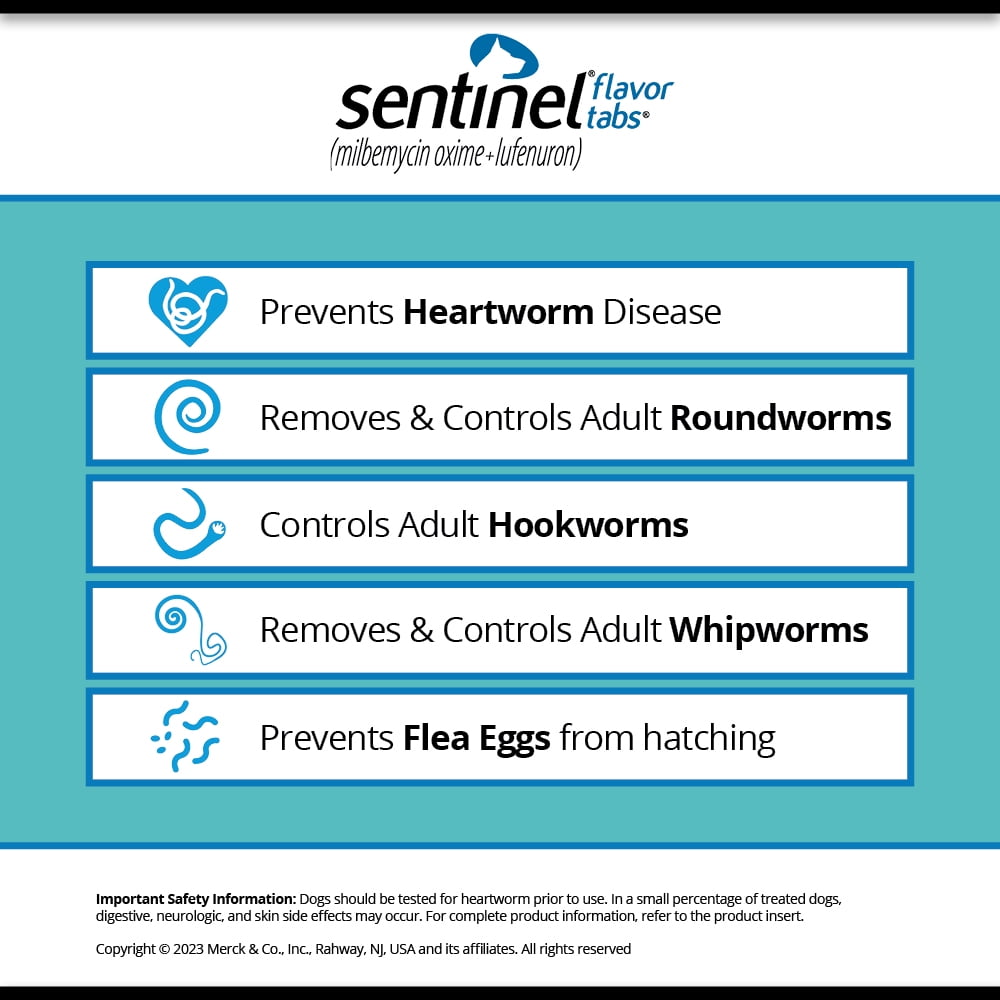 Sentinel Dog 11-25 lbs. Tablet - 6 Count