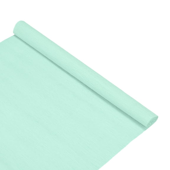 Crepe Paper, 8.2ft x 20 Inch /250 x 50cm Soft Wide Crepe Paper Streamer Sheet, Decorative Craft Streamer [Light Blue]