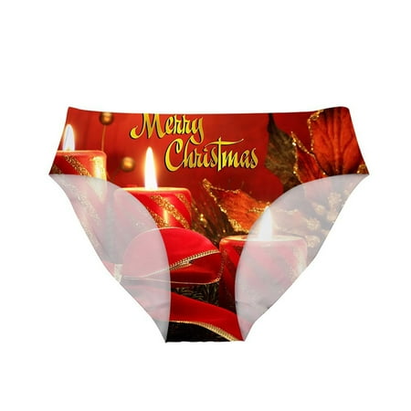 

TIANEK Printed Briefs Lce Silk Casual Comfortable Cotton Panties Clearance