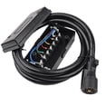 thumbnail image 2 of Azcir Heavy Duty 4ft 8ft Trailer Cord 7 Way Plug 7-Pole Inline Junction Box Wiring Harness Kit, 2 of 9