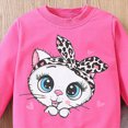 thumbnail image 5 of NOLDARES Infant Toddler Girls Cute Winter Outfits 2pcs Set Long Sleeve Soft Tee and Elastic Waist Pants Clothes Clothing(Hot Pink,18-24 M), 5 of 5