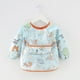 thumbnail image 1 of Mono para niños, impermeable, de manga larga, antiadherente, ropa de comer para bebés, delantal, babero de algodón para niños, 1 of 5