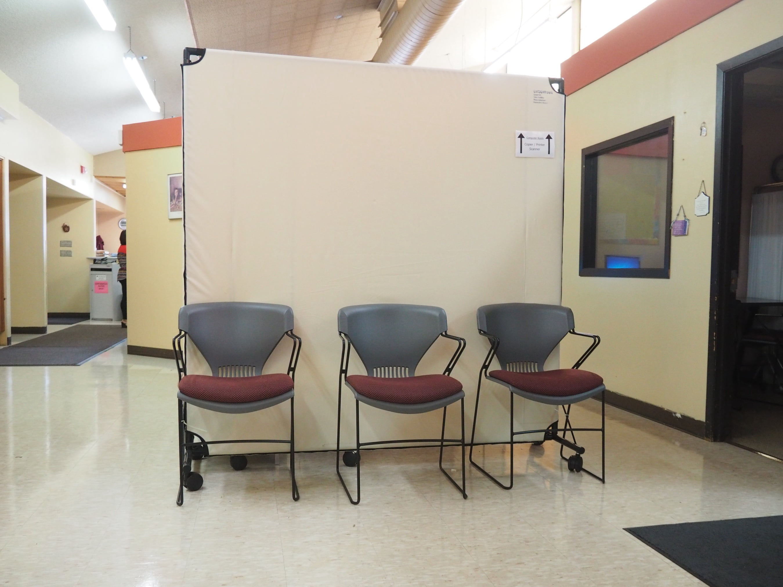Versare Economical Rolling Partition Divider 6x6 1 Panel VP6