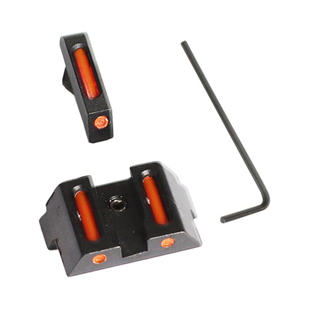 Accesorios Al Aire Libre Del Colimador Fibra Óptica La Vista Trasera Delantera para Glock