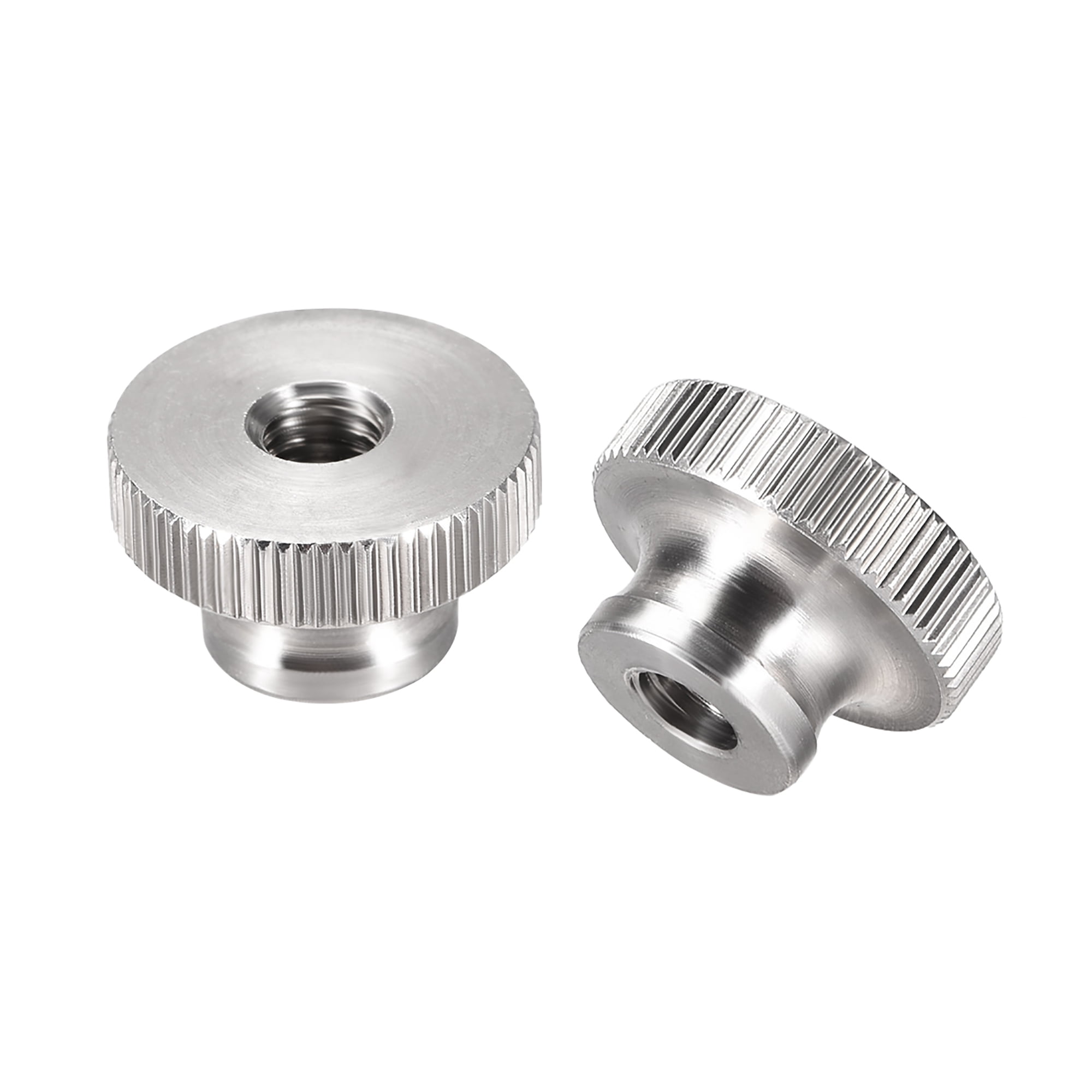 Knurled Thumb Nuts M6 Round Knobs with 304 Stainless Steel 2Pcs