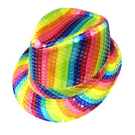 Adult Rainbow Striped Hat By Dress Up America