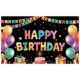 thumbnail image 6 of Decorative Banner Happy Birthday Colorful Design Birthday Banner Balloon Decoration Star Confetti for Birthday Party Kids Celebration Event, 6 of 6